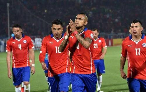 智利足球队排名第几